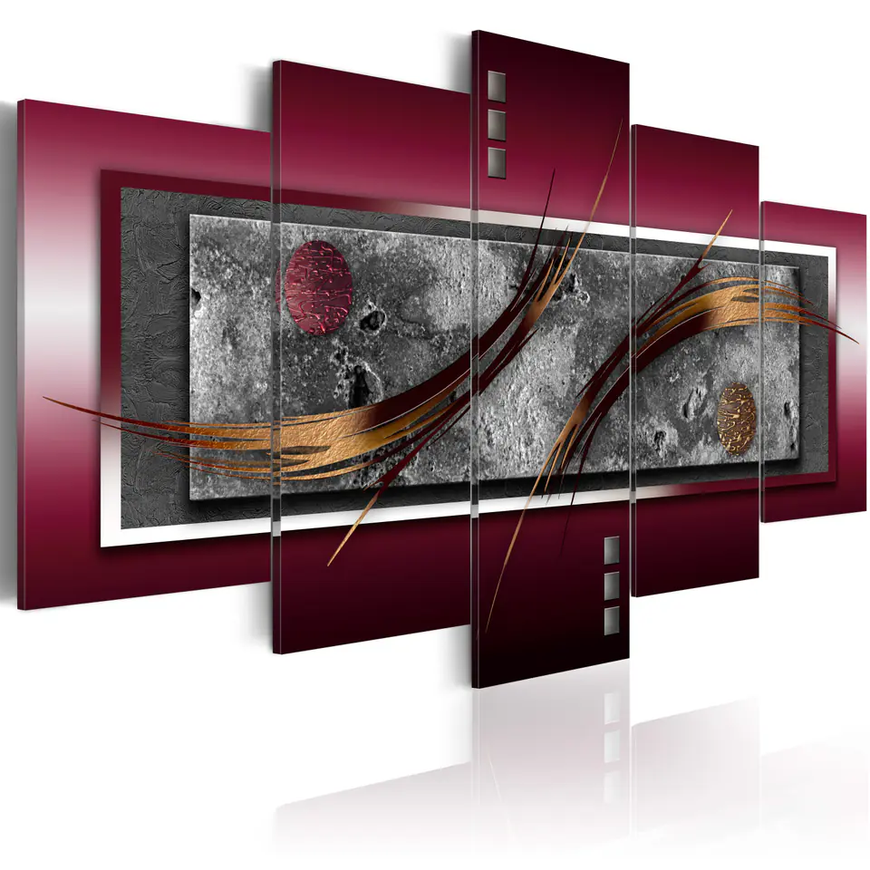 ⁨Picture - Burgundy elegance (size 100x50)⁩ at Wasserman.eu