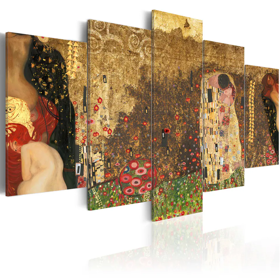 ⁨Obraz - Klimt's muses (rozmiar 225x112.5, wykończenie Standard)⁩ w sklepie Wasserman.eu