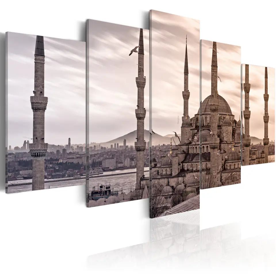 ⁨Painting - Mosque in the Middle East (size 100x50)⁩ at Wasserman.eu
