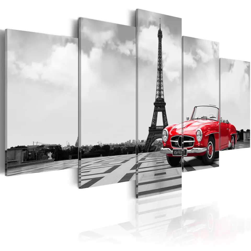 ⁨Painting - Parisian car (size 100x50)⁩ at Wasserman.eu