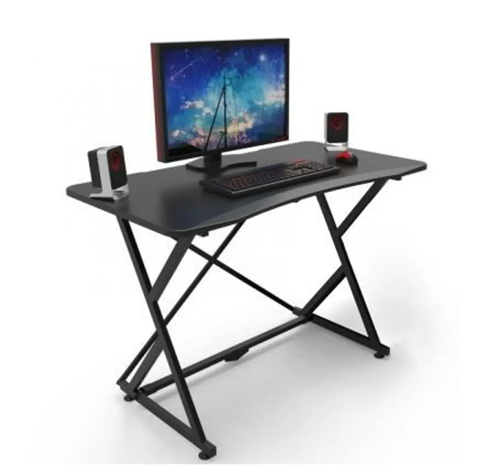 ⁨Gaming desk black⁩ at Wasserman.eu