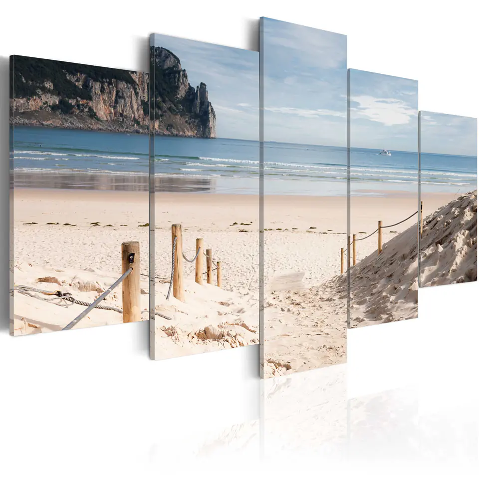 ⁨Obraz - Spacer nad morzem (rozmiar 100x50, wykończenie Premium Print)⁩ w sklepie Wasserman.eu