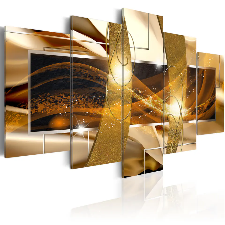 ⁨Picture - Golden lava (size 100x50)⁩ at Wasserman.eu