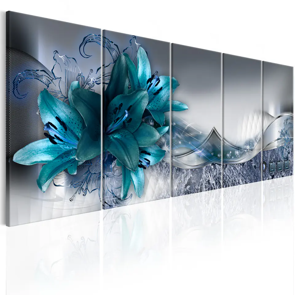 ⁨Painting - Arctic lilies (size 225x90)⁩ at Wasserman.eu