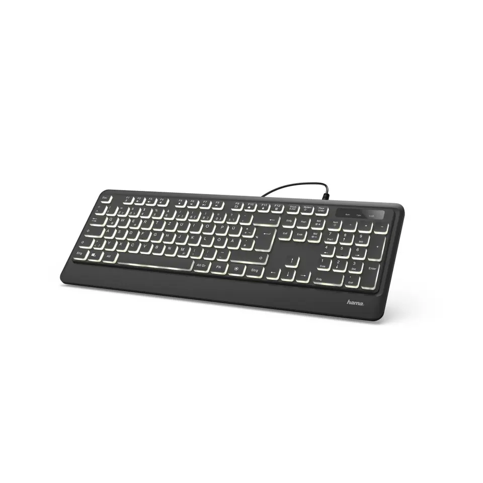 ⁨Illuminated keyboard Hama KC-550 black⁩ at Wasserman.eu