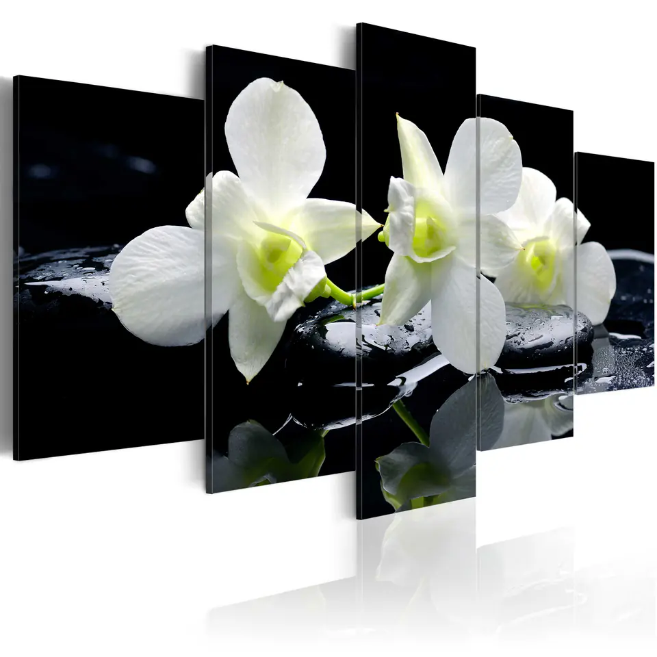 ⁨Picture - Melancholic orchids (size 100x50)⁩ at Wasserman.eu