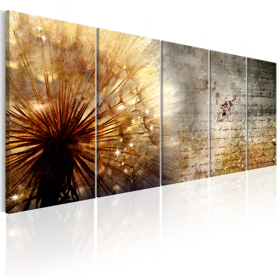 ⁨Painting - Solar dandelion (size 225x90)⁩ at Wasserman.eu