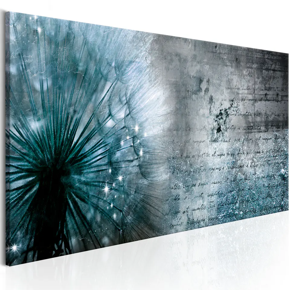 ⁨Picture - Blue dandelion (size 150x50)⁩ at Wasserman.eu