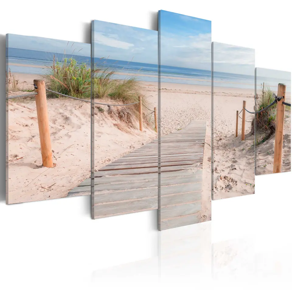 ⁨Picture - Morning on the beach (size 100x50)⁩ at Wasserman.eu