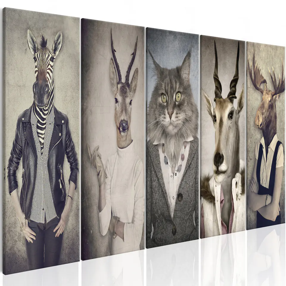 ⁨Image - Animal masks I (size 200x80)⁩ at Wasserman.eu