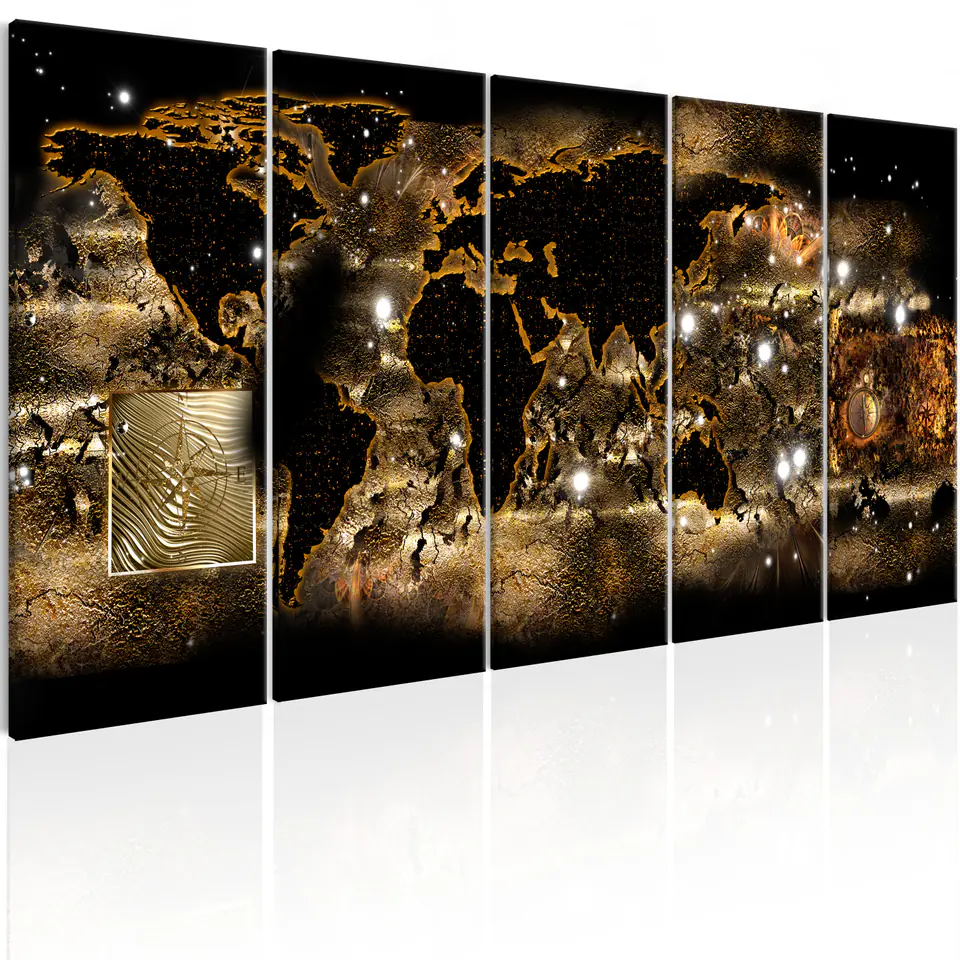 ⁨Painting - World at night (size 200x80)⁩ at Wasserman.eu