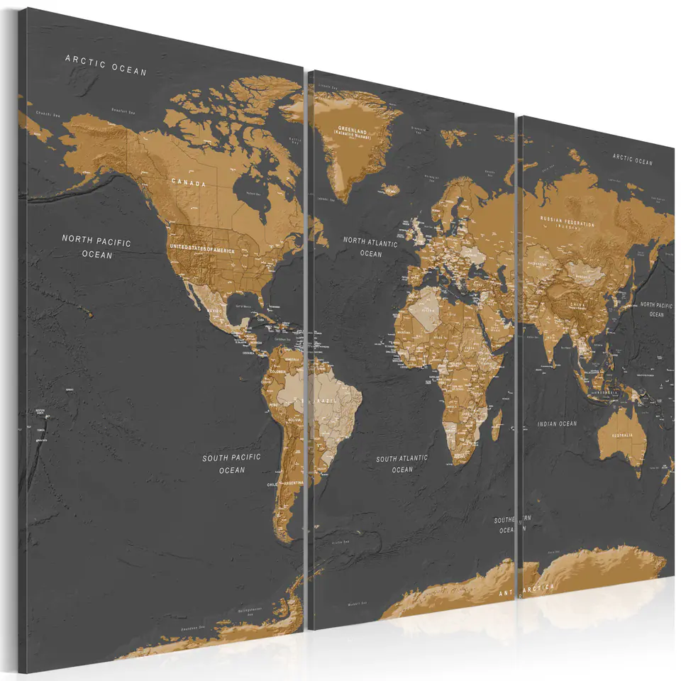 ⁨Image - World map: Modern aesthetics (size 90x60)⁩ at Wasserman.eu