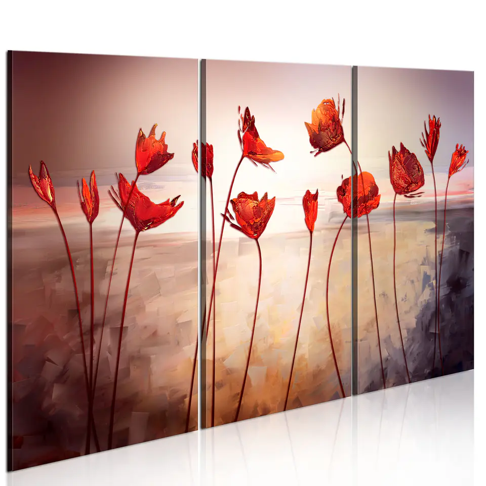⁨Obraz - Bright red poppies (rozmiar 60x40, wykończenie Standard)⁩ w sklepie Wasserman.eu