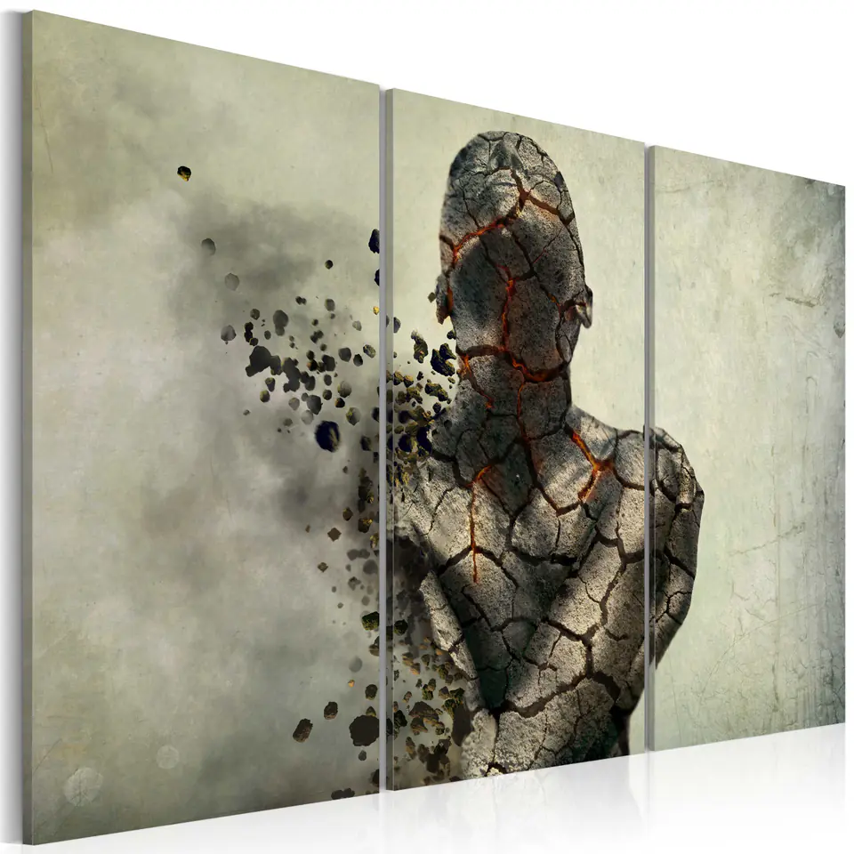 ⁨Picture - The man of stone - triptych (size 60x40)⁩ at Wasserman.eu