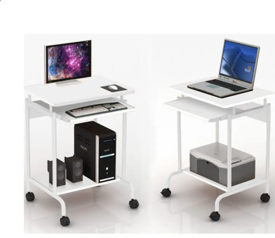 ⁨Computer desk white⁩ at Wasserman.eu