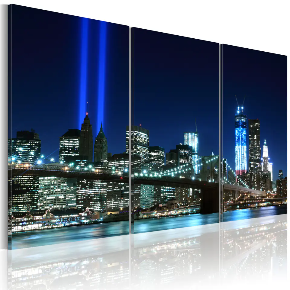 ⁨Image - Blue Lights of New York (size 120x80)⁩ at Wasserman.eu