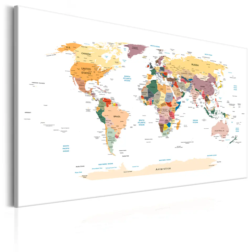 ⁨Image - World Map: Travels through the world (size 60x40)⁩ at Wasserman.eu