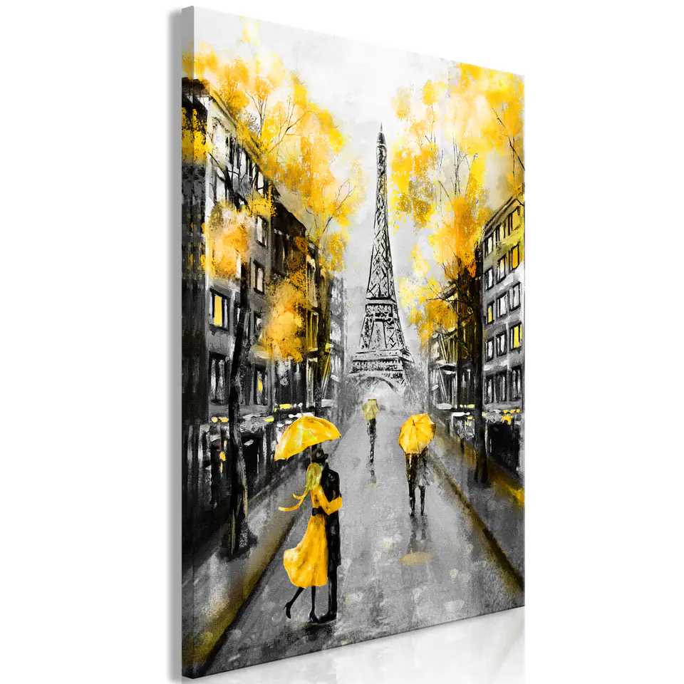 ⁨Obraz - Jesień w Paryżu (1-częściowy) pionowy (rozmiar 20x30, wykończenie Na płótnie włoskim)⁩ w sklepie Wasserman.eu