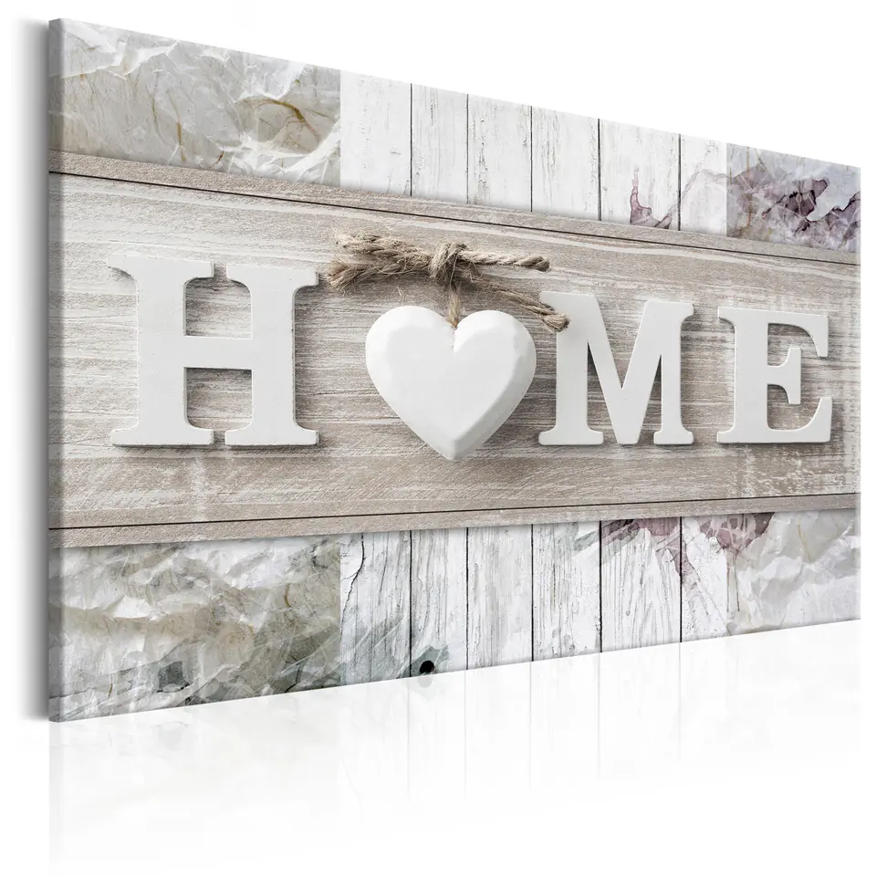⁨Obraz - Home: Wiosenny dom (rozmiar 120x80, wykończenie Standard)⁩ w sklepie Wasserman.eu