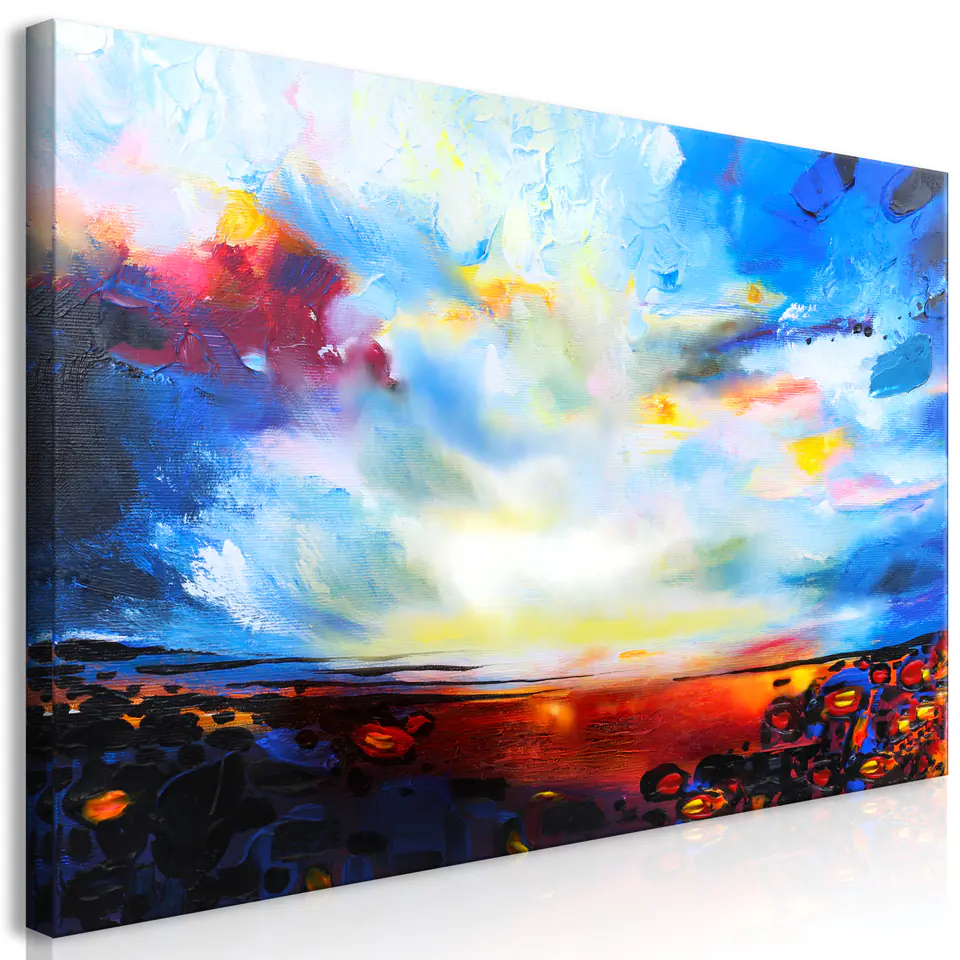 ⁨Obraz - Kolorowe niebo (1-częściowy) szeroki (rozmiar 70x35, wykończenie Premium Print)⁩ w sklepie Wasserman.eu