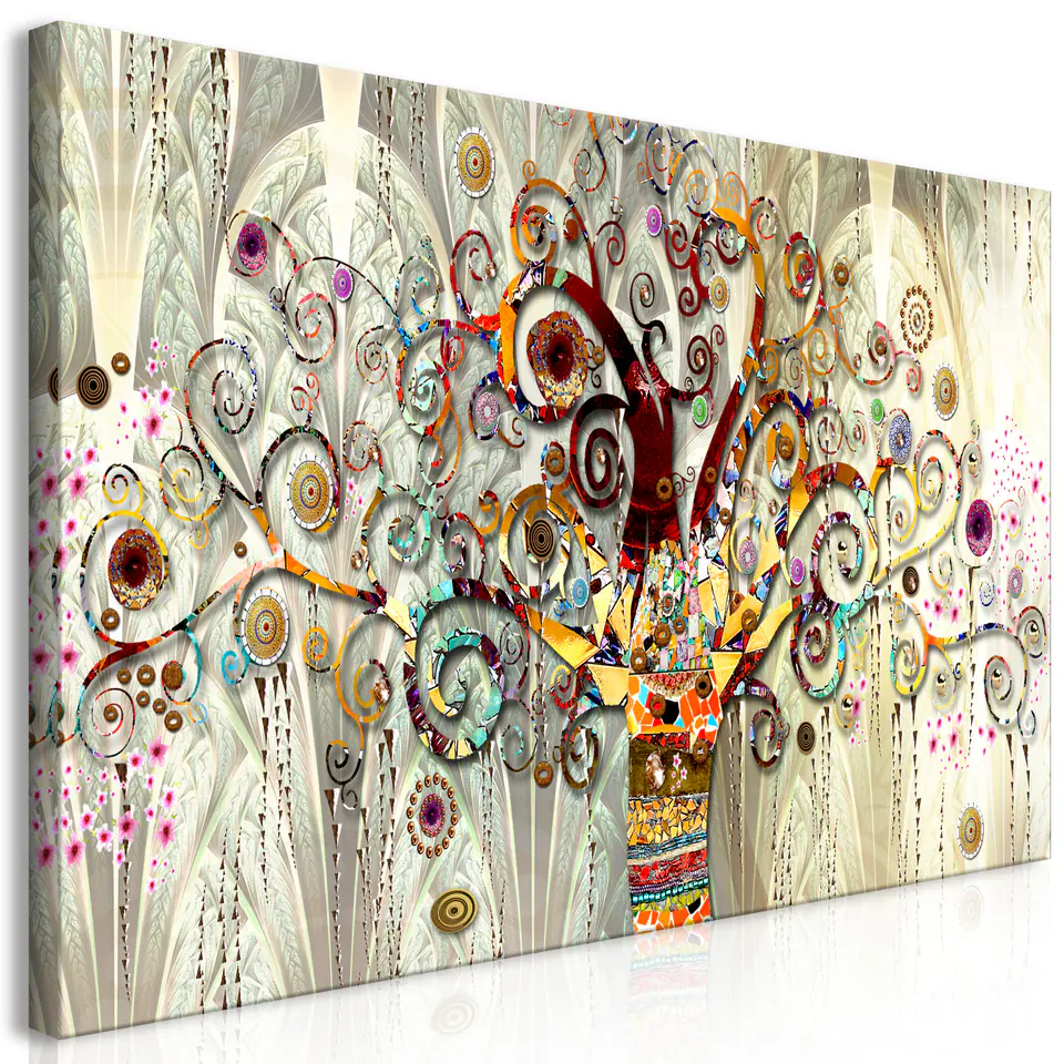 ⁨Picture - Colorful tree of life (size 70x35)⁩ at Wasserman.eu