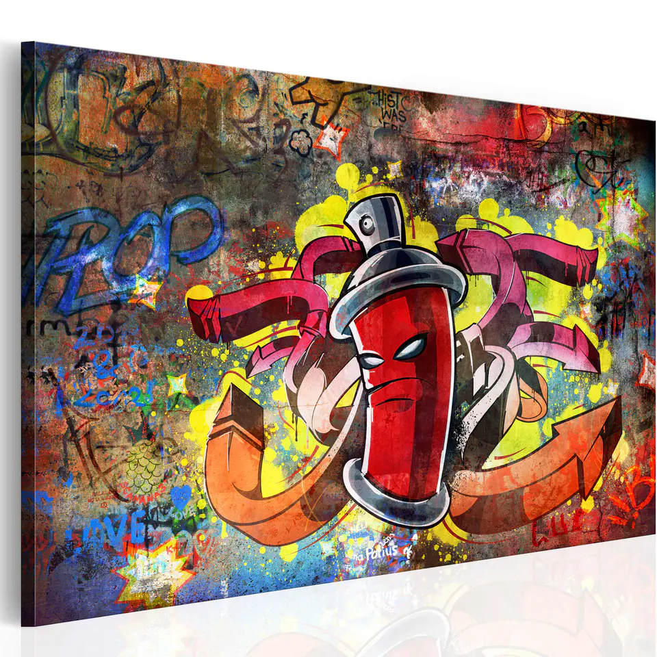 ⁨Obraz - Graffiti master (rozmiar 120x80, wykończenie Standard)⁩ w sklepie Wasserman.eu