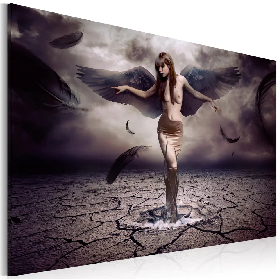 ⁨Picture - Black angel (size 90x60)⁩ at Wasserman.eu