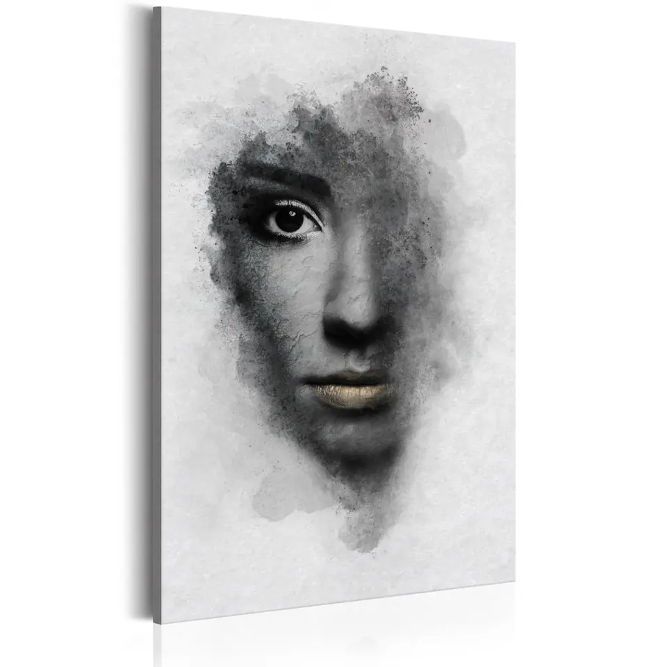 ⁨Obraz - Szary portret (rozmiar 60x90, wykończenie Premium Print)⁩ w sklepie Wasserman.eu