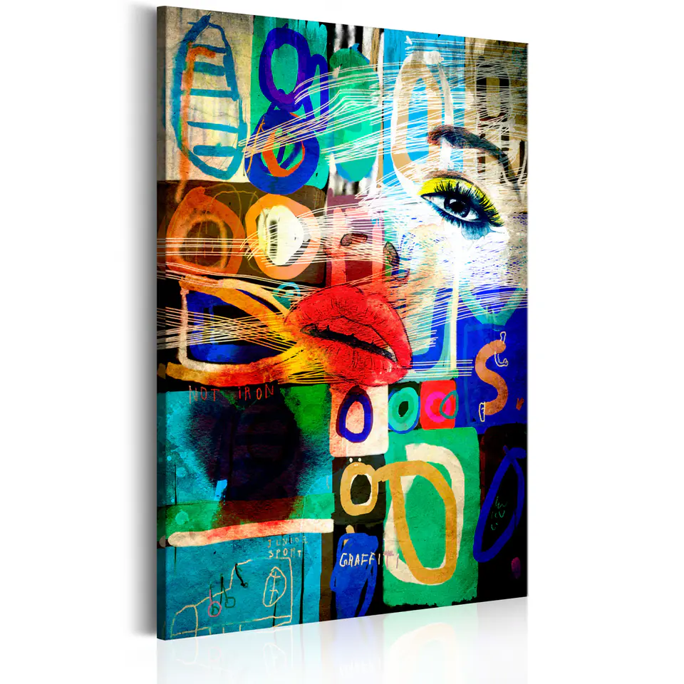 ⁨Obraz - Pocałunek nowoczesności (rozmiar 40x60, wykończenie Standard)⁩ w sklepie Wasserman.eu