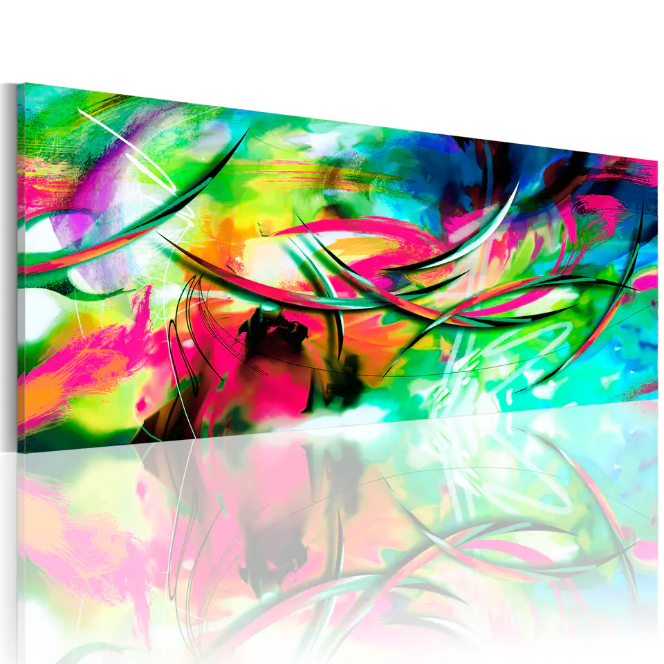 Painting - Madness of colors (size 150x50) at Wasserman.eu