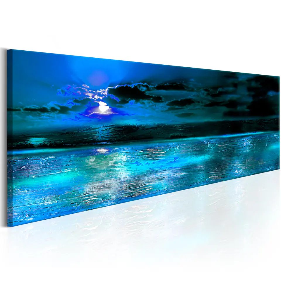 ⁨Painting - Sapphire Ocean (size 150x50)⁩ at Wasserman.eu