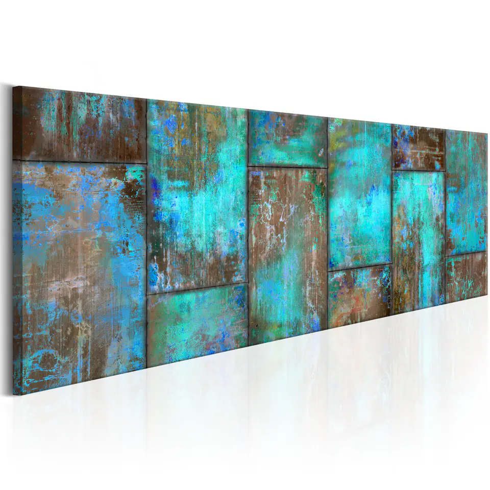 ⁨Painting - Metal mosaic: Blue (size 150x50)⁩ at Wasserman.eu