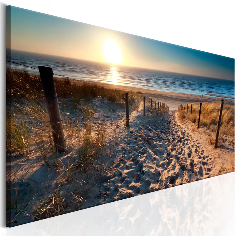 ⁨Obraz - Ścieżka zachodzącego słońca (rozmiar 150x50, wykończenie Premium Print)⁩ w sklepie Wasserman.eu