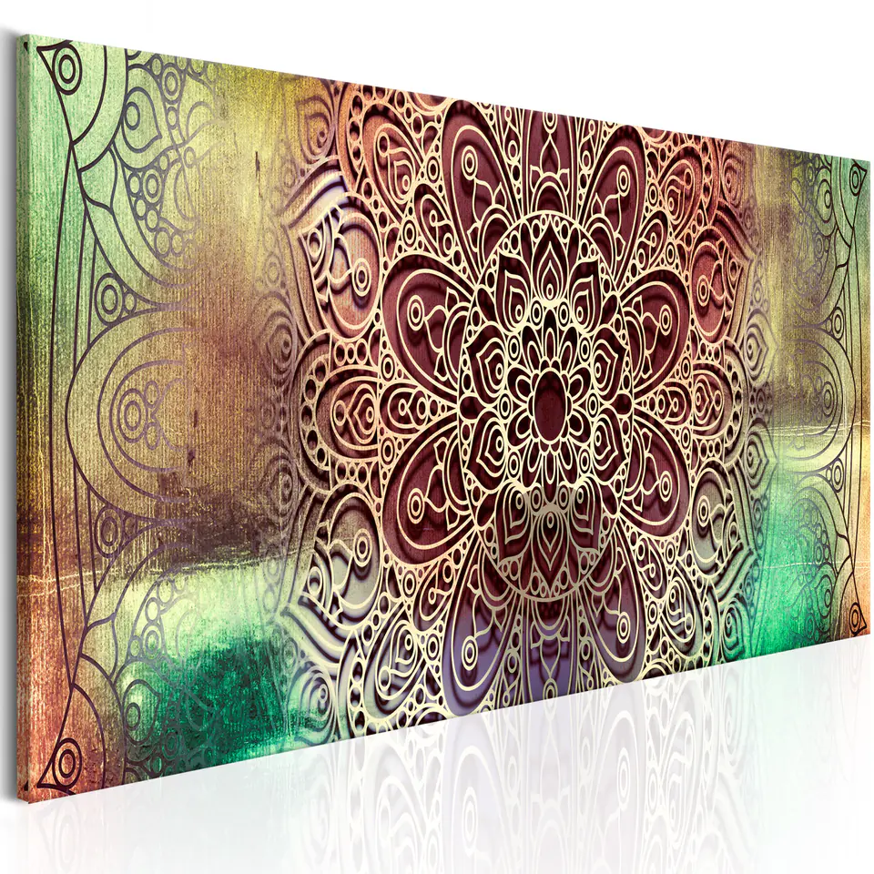 ⁨Picture - Colorful Mandala (size 150x50)⁩ at Wasserman.eu