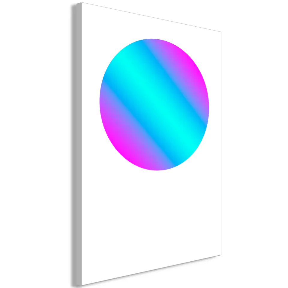 ⁨Obraz - Gradient w kole (1-częściowy) pionowy (rozmiar 20x30, wykończenie Premium Print)⁩ w sklepie Wasserman.eu