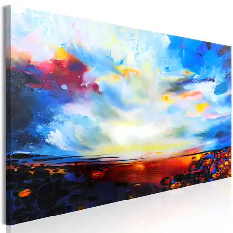 ⁨Obraz - Kolorowe niebo (1-częściowy) wąski (rozmiar 120x40, wykończenie Premium Print)⁩ w sklepie Wasserman.eu