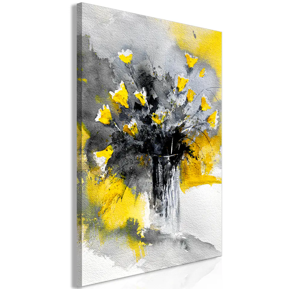 ⁨Obraz - Bukiet kolorów (1-częściowy) pionowy żółty (rozmiar 20x30, wykończenie Standard)⁩ w sklepie Wasserman.eu