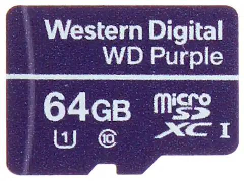 ⁨KARTA PAMIĘCI SD-MICRO-10/64-WD microSD UHS-I, SDXC 64 GB Western Digital⁩ w sklepie Wasserman.eu