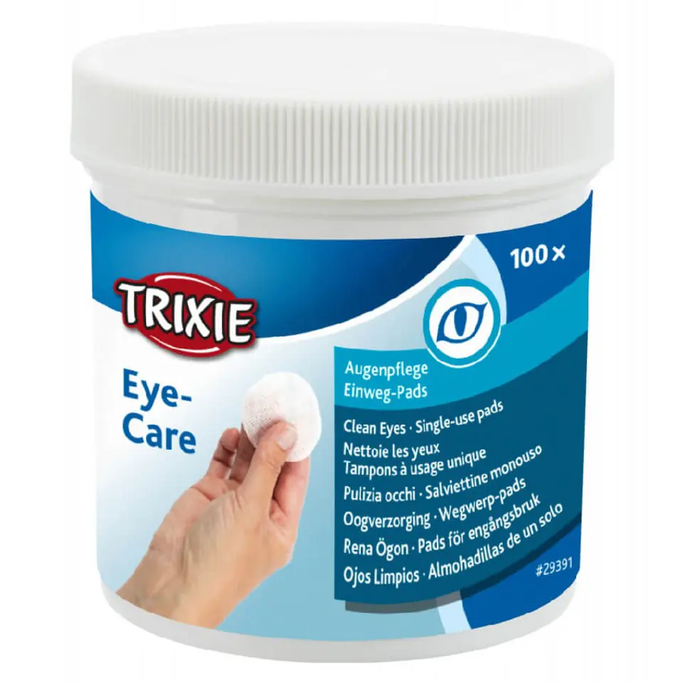 ⁨TRIXIE Eye Care Eye wipes - 100 pcs.⁩ at Wasserman.eu