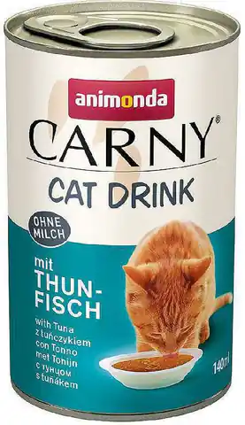 ⁨ANIMONDA Carny Cat Drink  Tuna - cat treats - 140 ml⁩ at Wasserman.eu