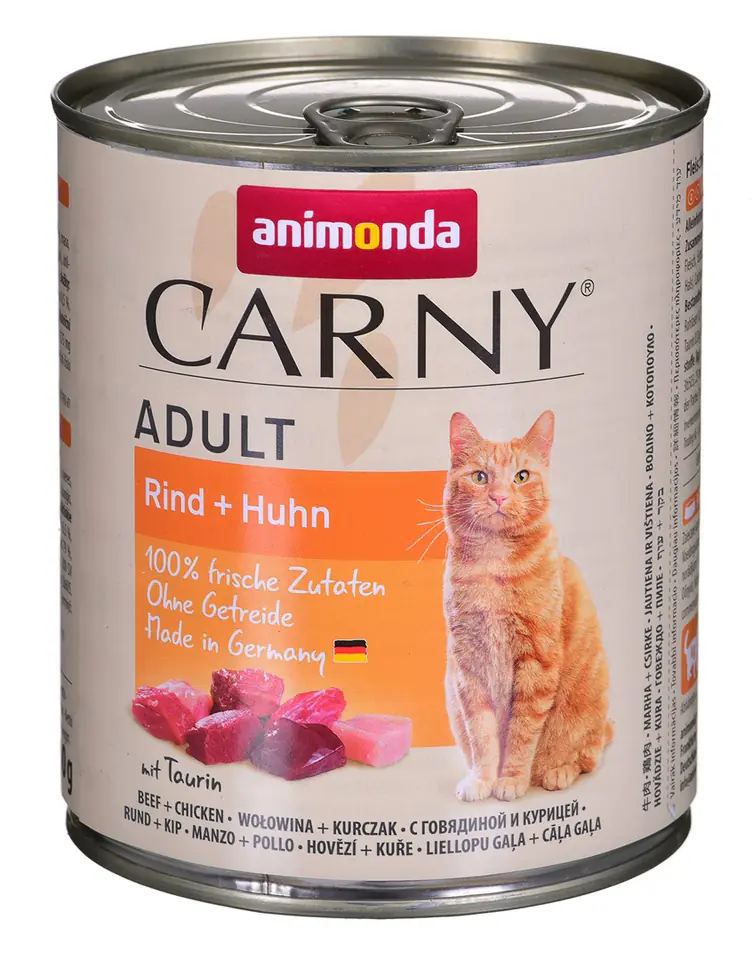 ⁨ANIMONDA Carny Adult smak: wołowina i kurczak 800g⁩ w sklepie Wasserman.eu