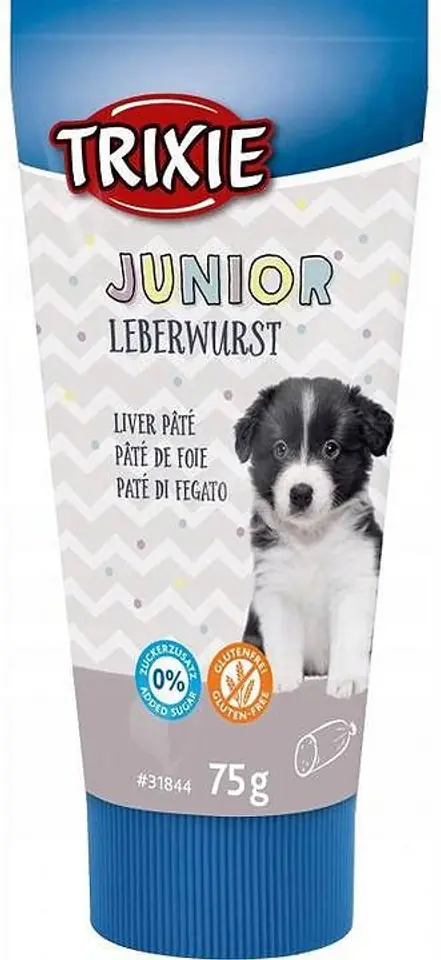 ⁨TRIXIE Leberwurst Junior Wątróbka  - pasztet dla psa - 75 g⁩ w sklepie Wasserman.eu