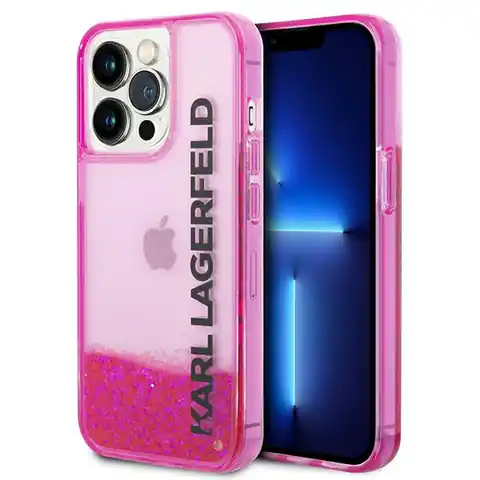 ⁨Karl Lagerfeld KLHCP14XLCKVF iPhone 14 Pro Max 6,7" różowy/pink hardcase Liquid Glitter Elong⁩ w sklepie Wasserman.eu