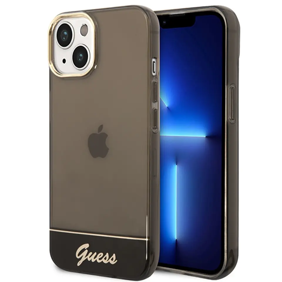 ⁨Guess GUHCP14MHGCOK iPhone 14 Plus 6,7" czarny/black hardcase Translucent⁩ w sklepie Wasserman.eu