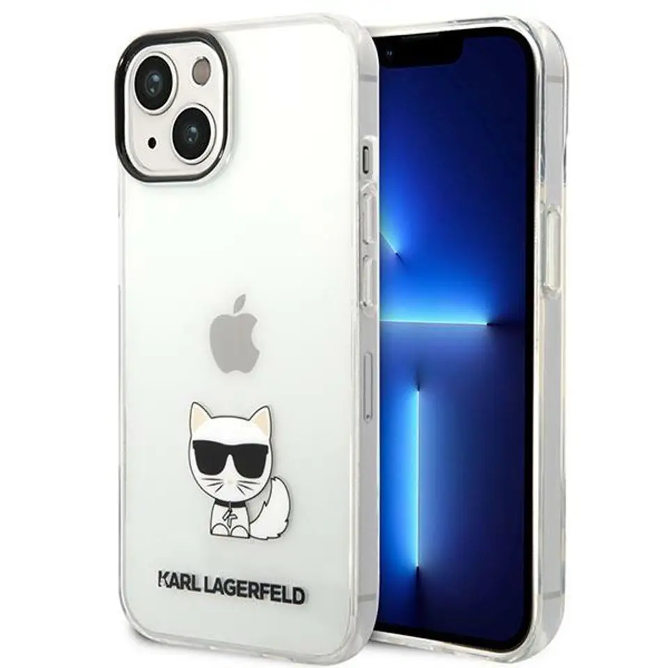 ⁨Karl Lagerfeld KLHCP14MCTTR iPhone 14 Plus 6,7" hardcase przeźroczysty/transparent Choupette Body⁩ w sklepie Wasserman.eu
