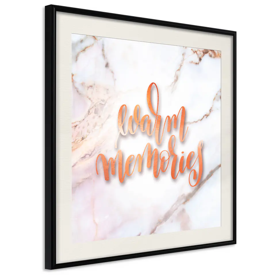 ⁨Poster - Memories (square) (size 20x20, finish Black frame with passe-partout)⁩ at Wasserman.eu