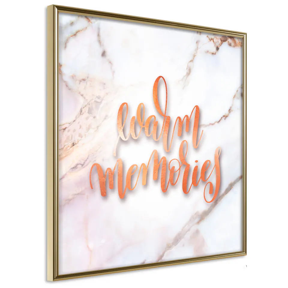 ⁨Poster - Memories (square) (size 20x20, finish Gold frame)⁩ at Wasserman.eu