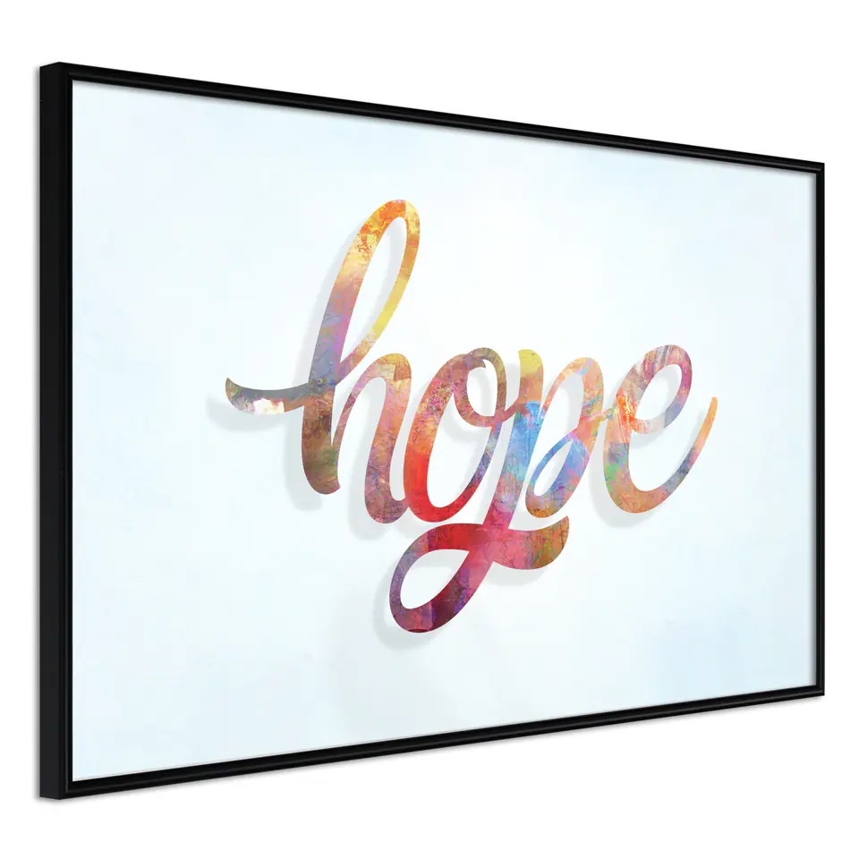 ⁨Poster - Colorful Hope (size 60x40, finish Frame black)⁩ at Wasserman.eu