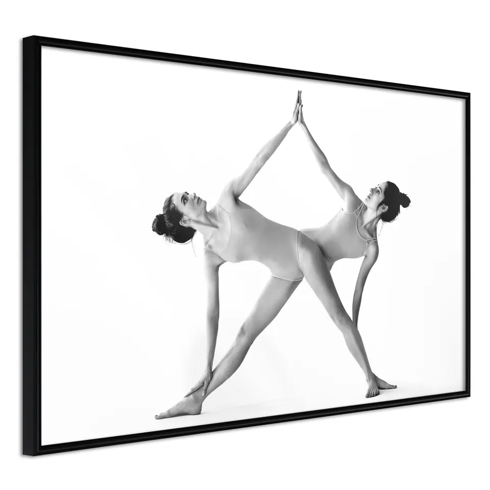 ⁨Plakat - Joga [Poster] (rozmiar 30x20, wykończenie Rama czarna)⁩ w sklepie Wasserman.eu