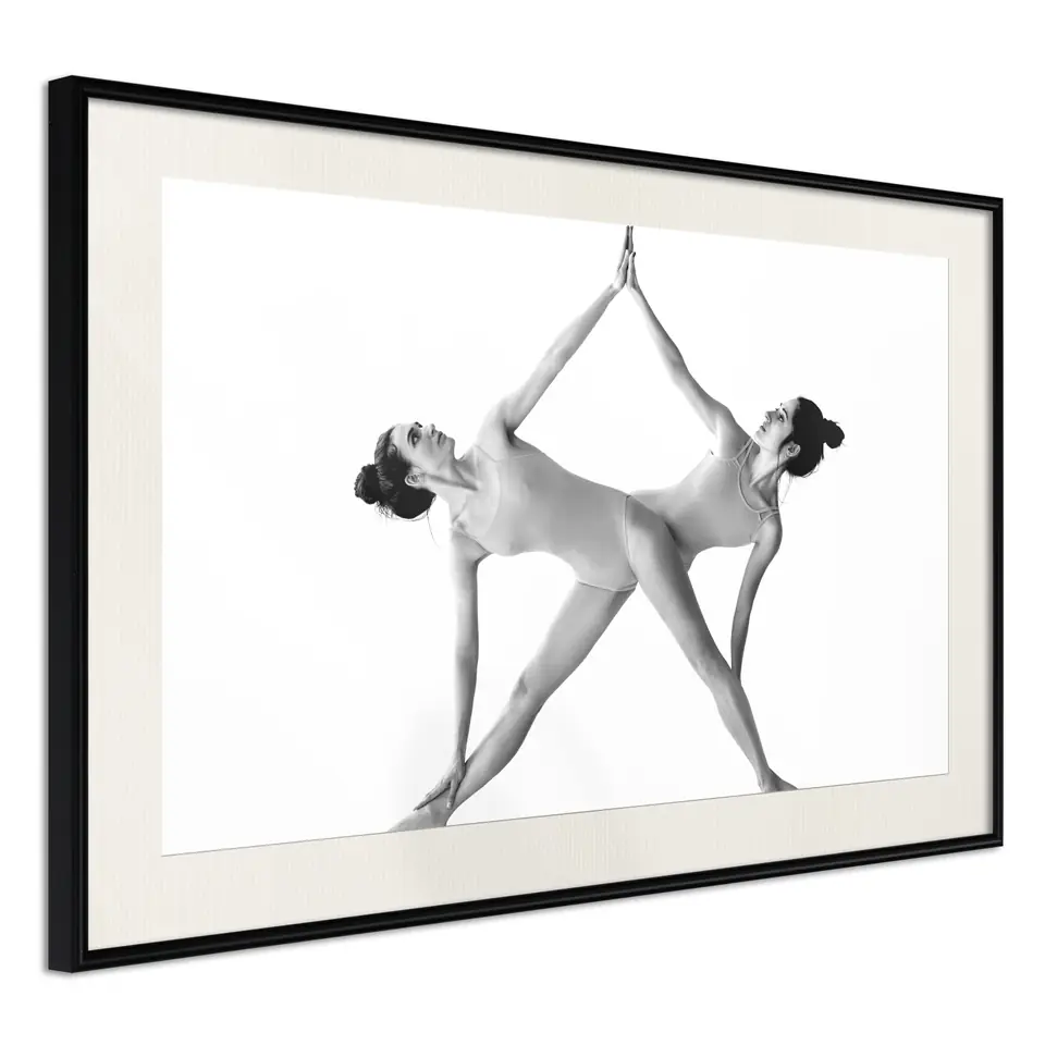 ⁨Poster - High five! (size 30x20, finish Black frame with passe-partout)⁩ at Wasserman.eu